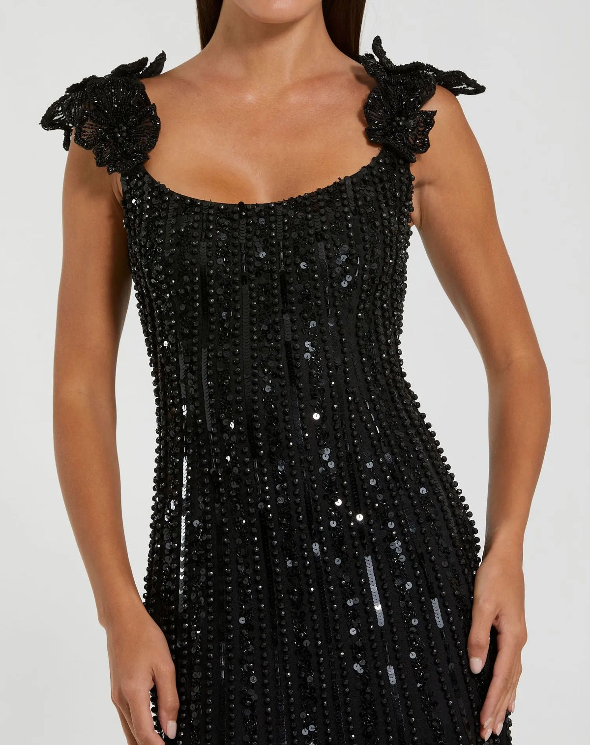 Formal Dresses Long Formal Beaded Evening Dress Black
