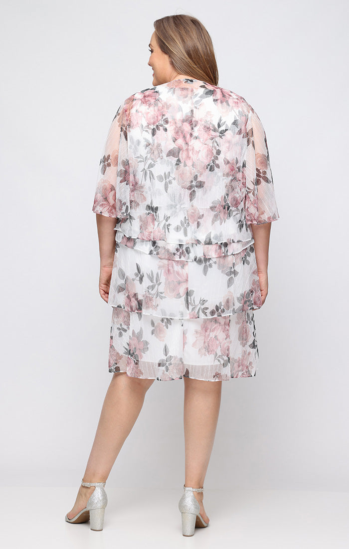 Jewel Knee-Length Chiffon Special Occasion A-Line Dress SL Fashions 9455286