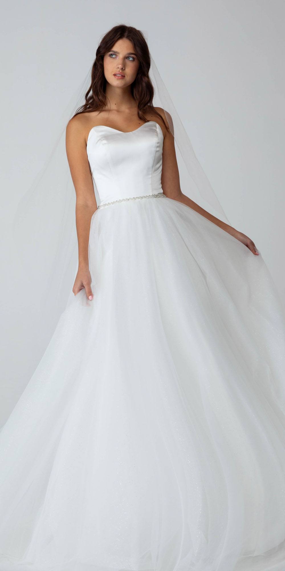 Wedding Dresses Long Wedding A Line Dress Eureka Fashion 9515 Off White