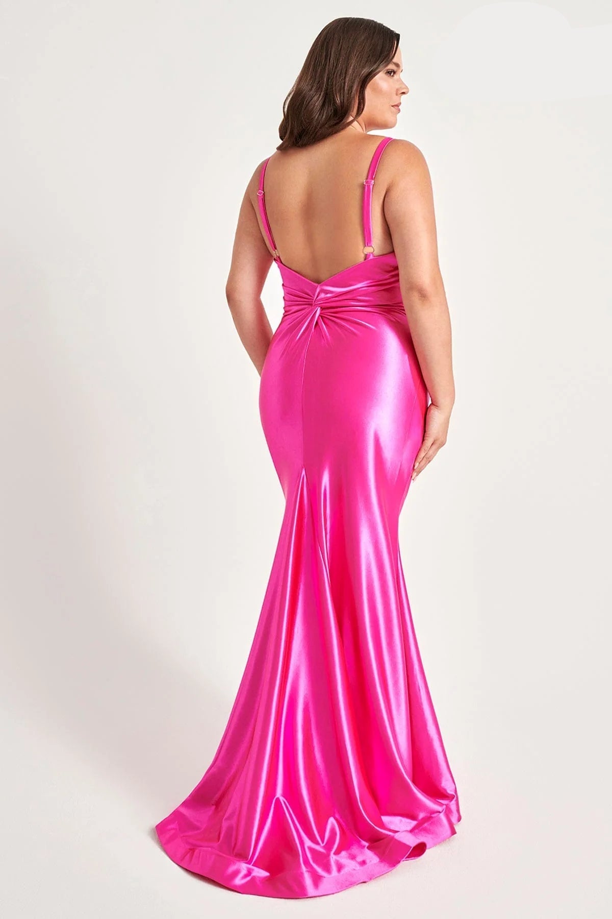 Plus Size Formal Dresses Long Plus Size Dress Formal Fitted Prom Gown Lipstick