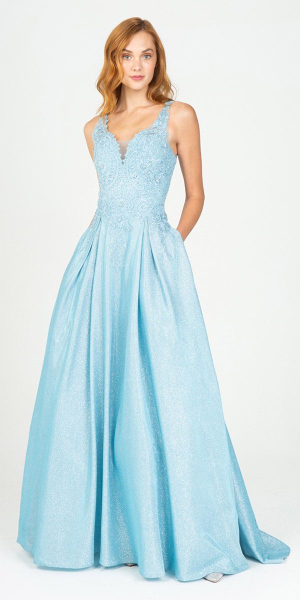 Prom Dresses Long Formal Prom A Line Dress Eureka Fashion 9606 Ice Blue