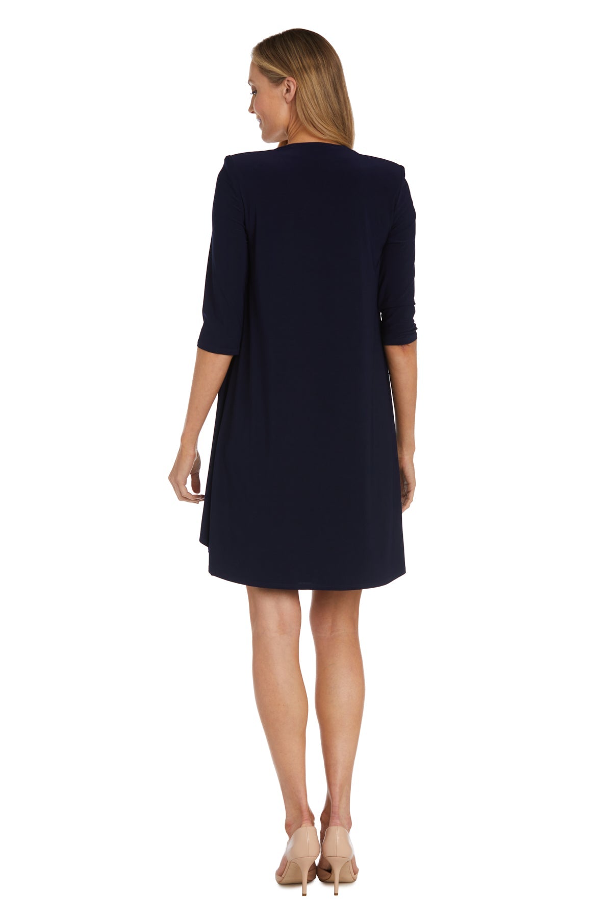 Scoop Knee-Length Jersey Cocktail Sheath R&M Richards 9667PA