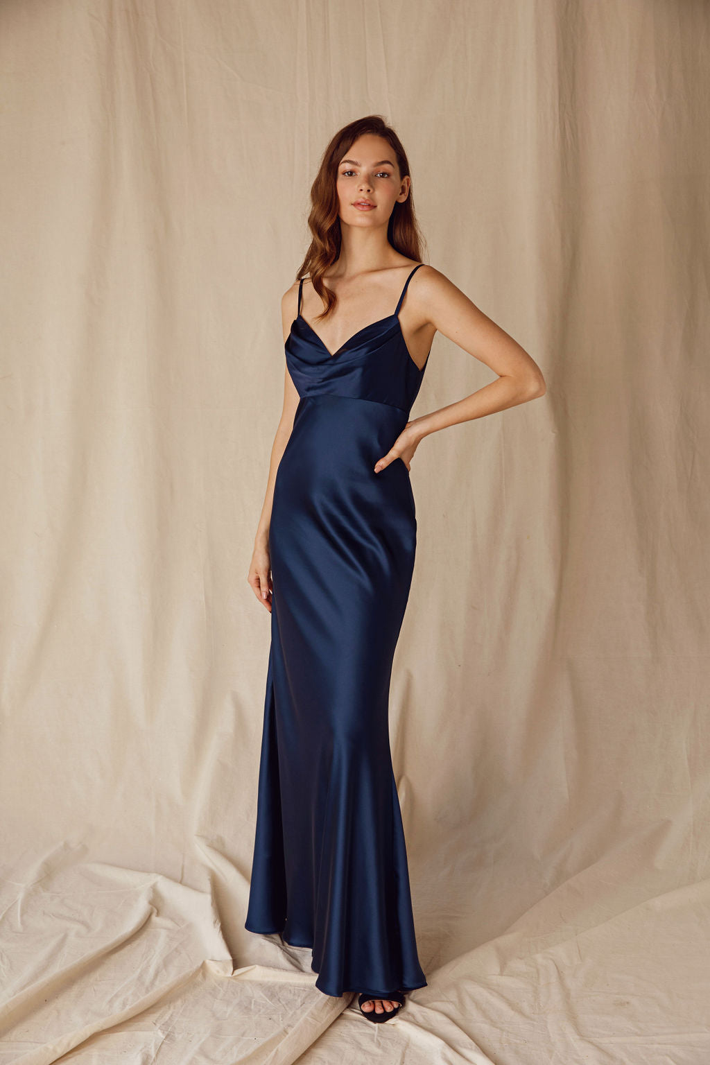 Prom Dresses Formal Prom Long Fitted Dress Eureka Fashion 9711 Navy