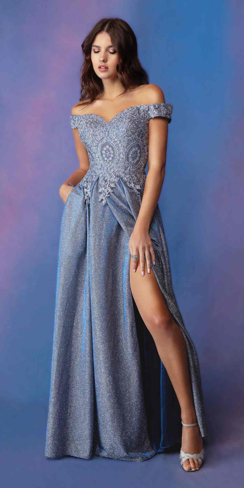 Prom Dresses Formal Long A Line Slit Prom Dress Eureka Fashion 9806 Periblue