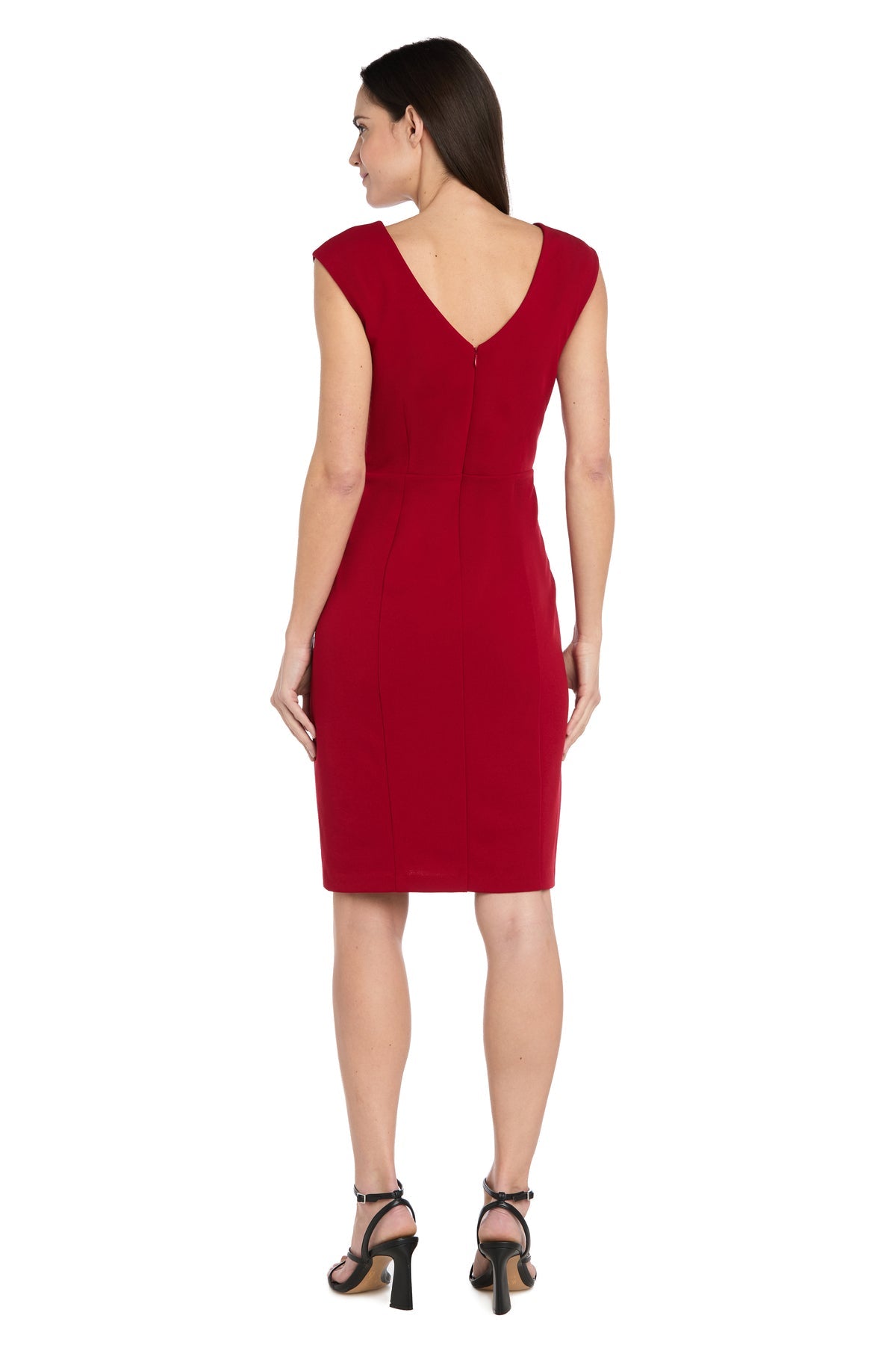Cocktail Dresses Mini Fitted Cocktail Short Dress R&M Richards 9831 Red