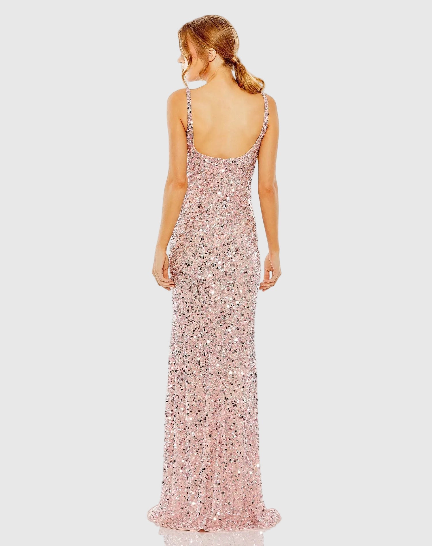 Prom Dresses Fitted Long Formal Sequin Prom Petite Dress Mac Duggal 9910705P Pink