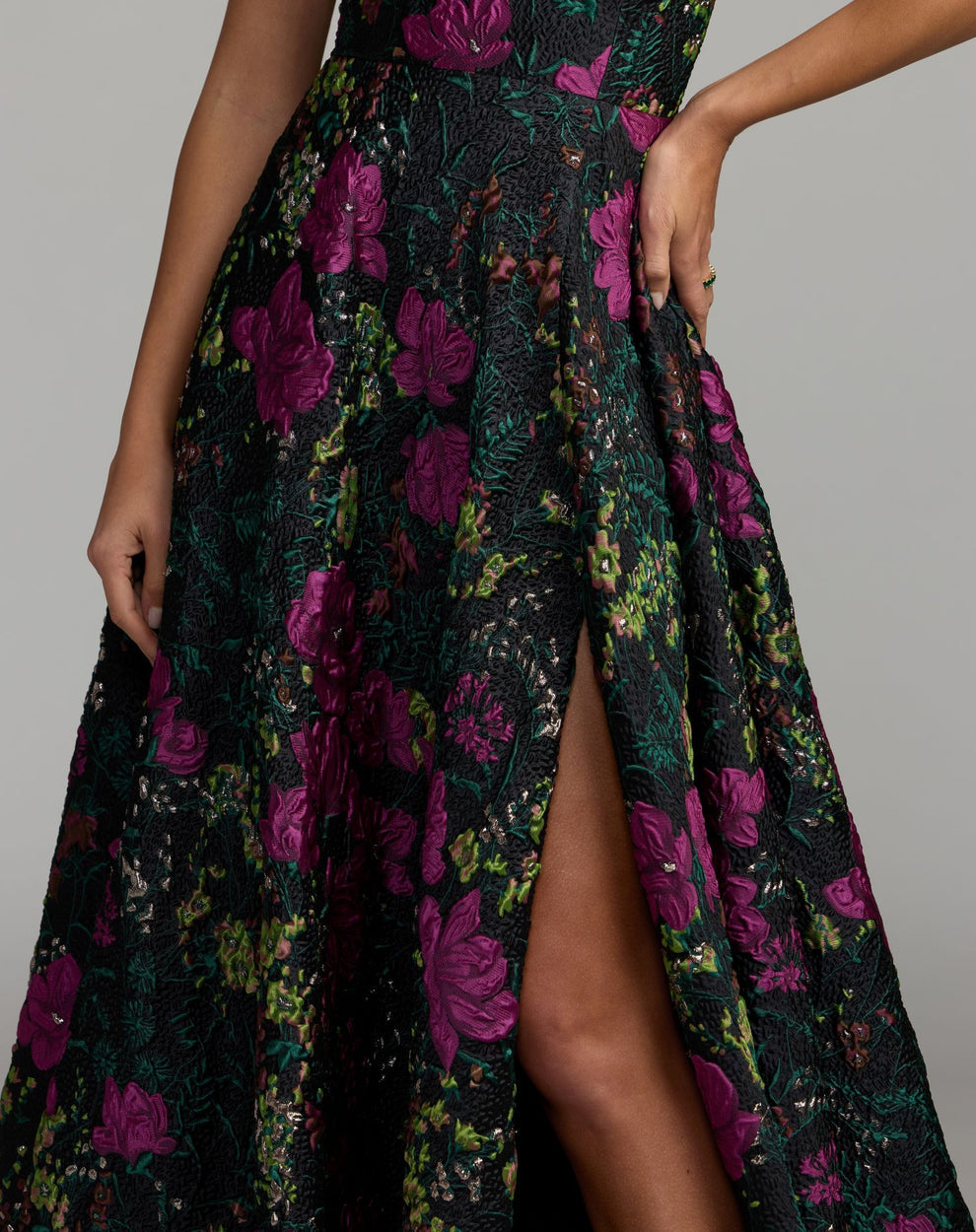 One-Shoulder Floor-Length Lace Formal A-Line Mac Duggal 9911919P