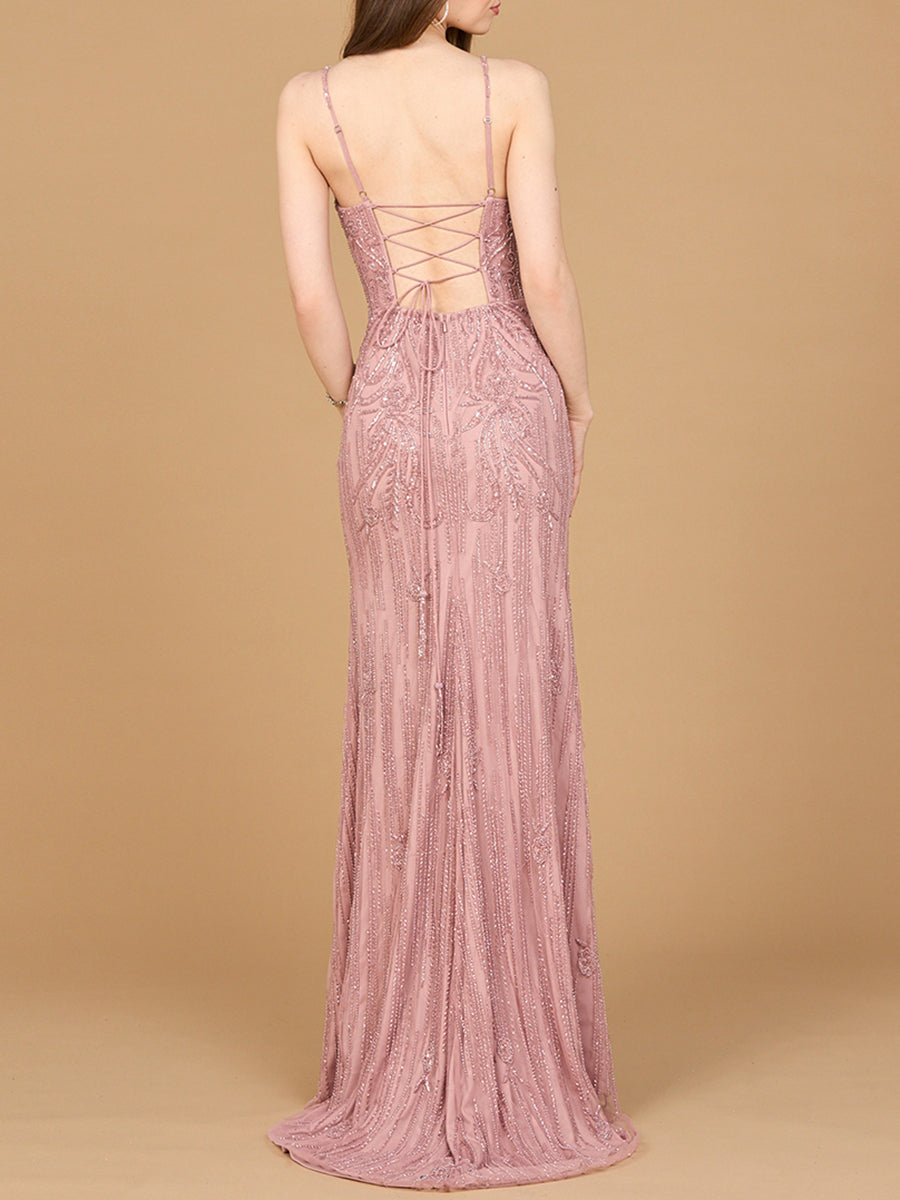 Prom Dresses itted Long Formal Prom Mermaid Slit Dress Cashmere