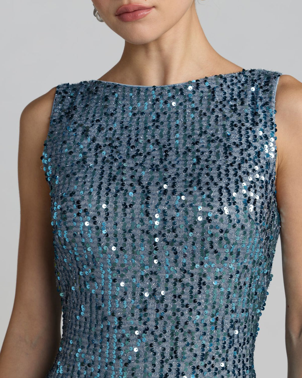 Bateau Floor-Length Sequin Formal Sheath Mac Duggal 9926331P