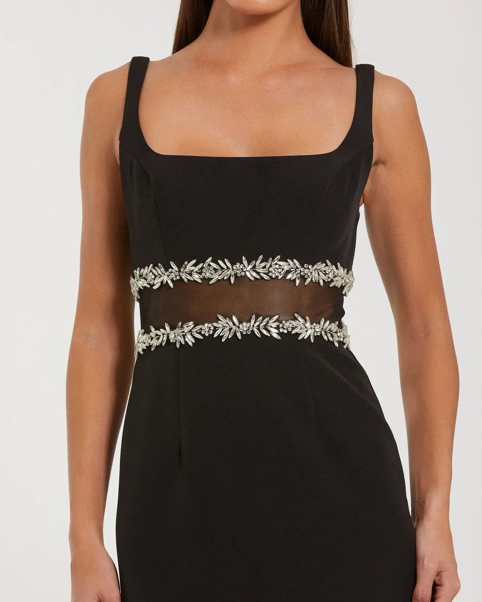 Cocktail Dresses Midi Formal Cocktail Ruffle Petite Dress Mac Duggal 9927719P Black