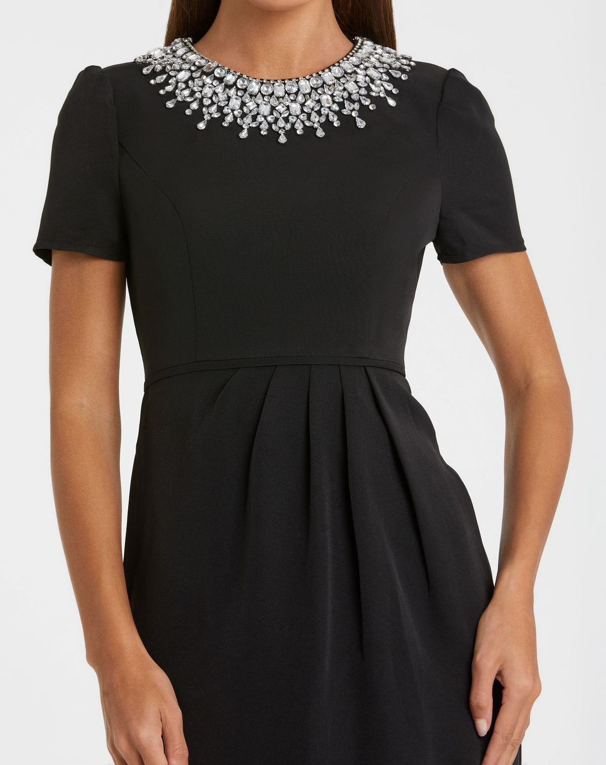Jewel Midi Crepe Formal Sheath/Column Mac Duggal 9949606P