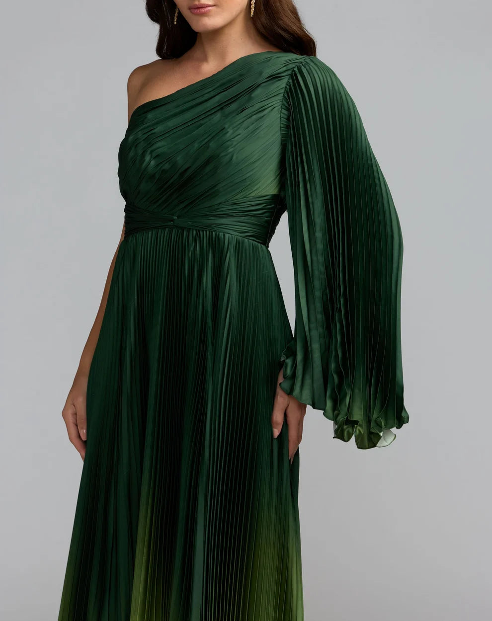 One-Shoulder Floor-Length Satin Evening A-Line Mac Duggal 9949903P