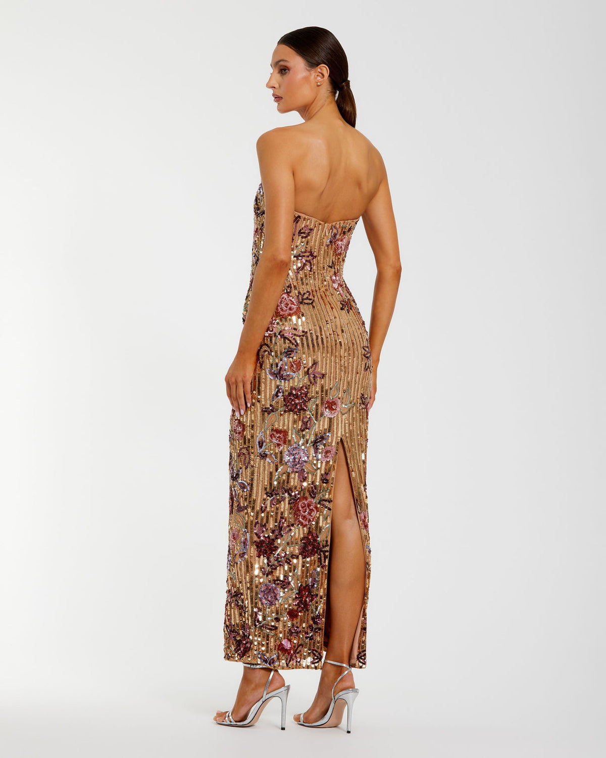 Strapless Curved Neck Floor-Length Sequin Formal Mermaid Mac Duggal 996193P