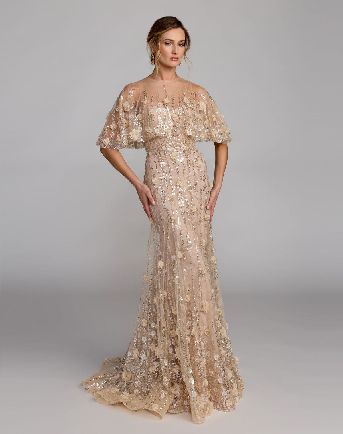 Illusion Floor-Length Sequin Occasion Mermaid Mac Duggal 9969188P
