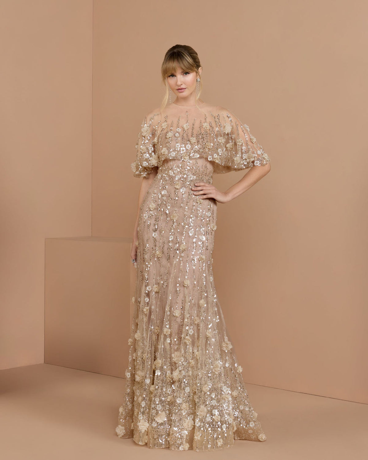 Illusion Floor-Length Sequin Occasion Mermaid Mac Duggal 9969188P