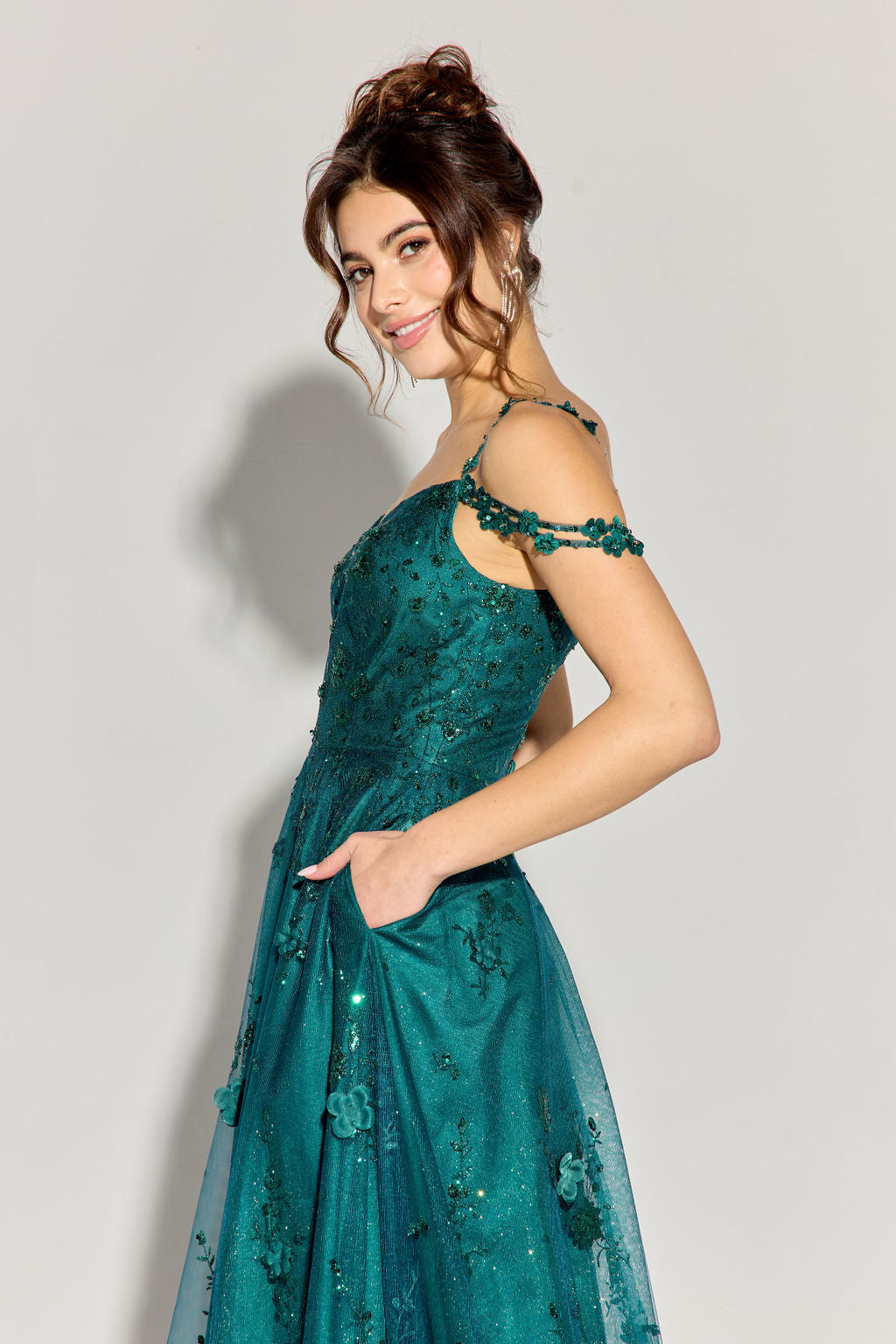 Prom Dresses Long Glitter A Line Formal Prom Dress Eureka Fashion 9980 Emerald Green