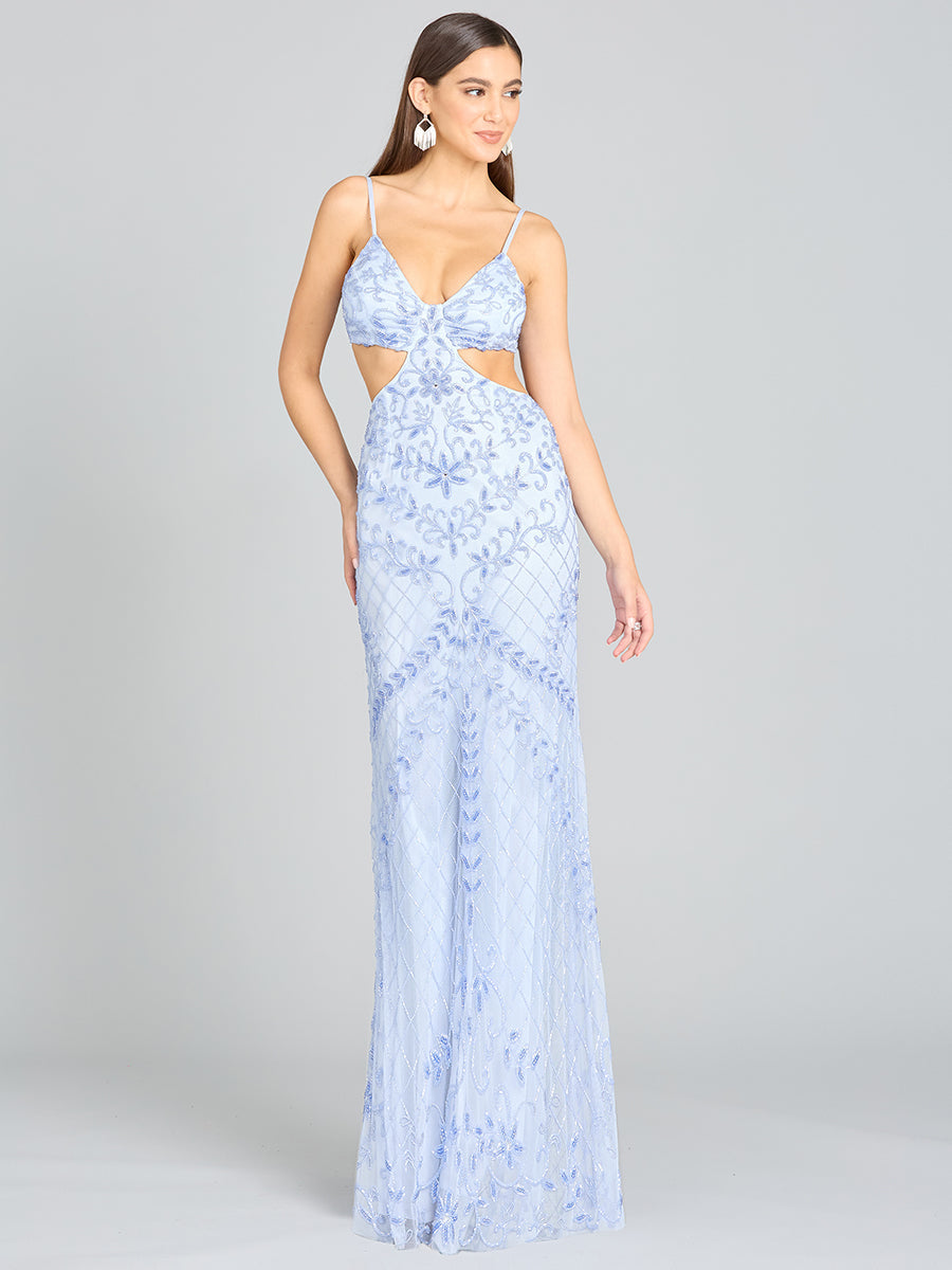 Prom Dresses Long Formal Beaded Prom Dress Periwinkle