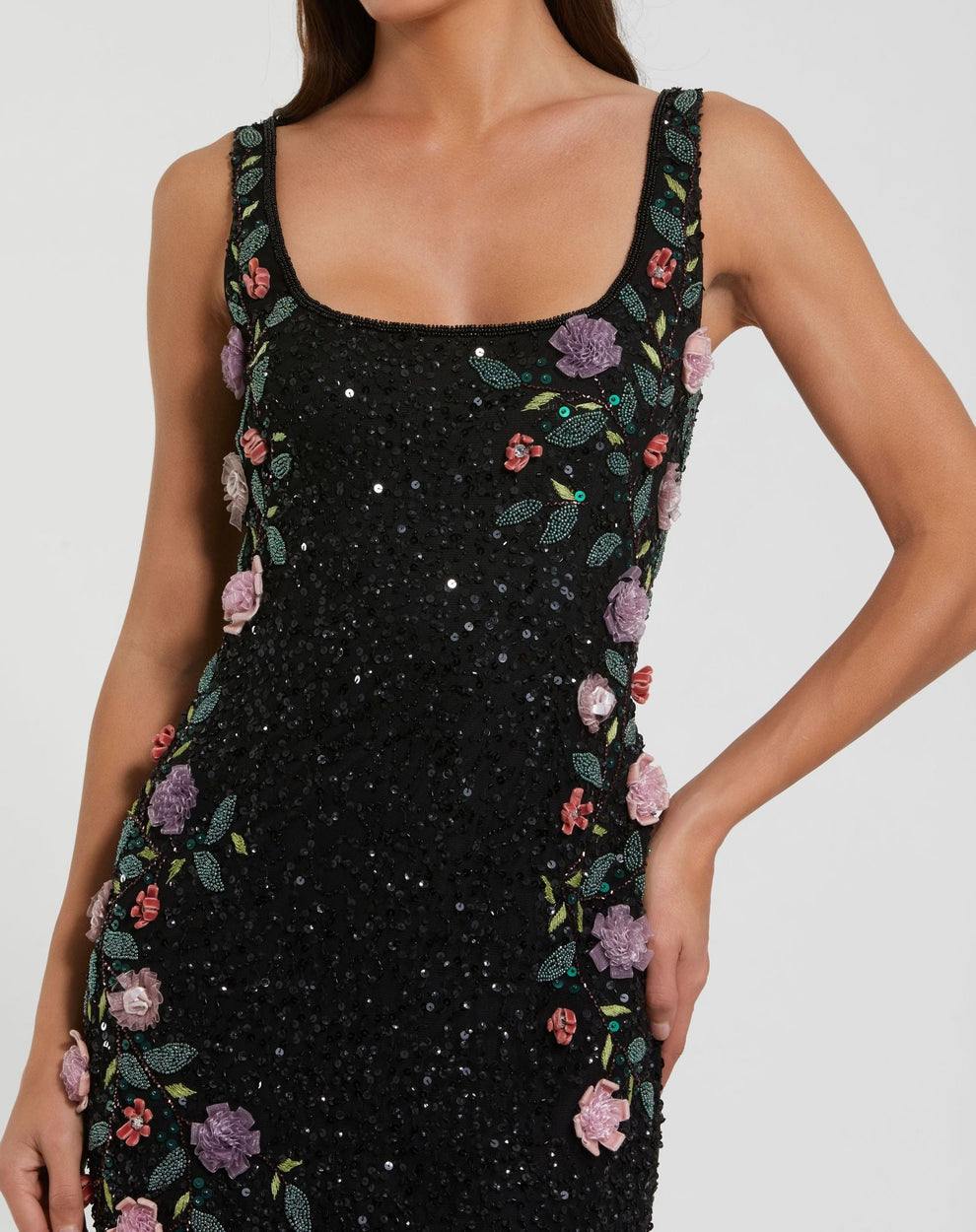 Scoop Floor-Length Sequin Formal Mermaid Mac Duggal 999340P