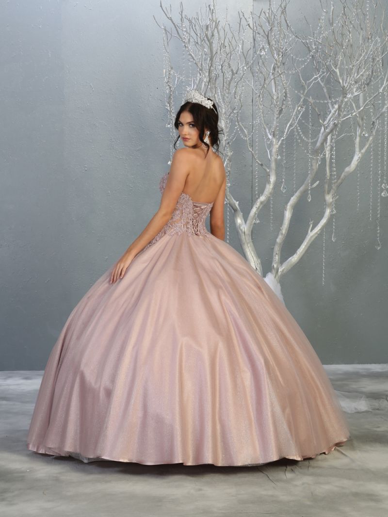 Sweetheart Floor-Length Tulle Quinceañera Ball Gown May Queen LK141