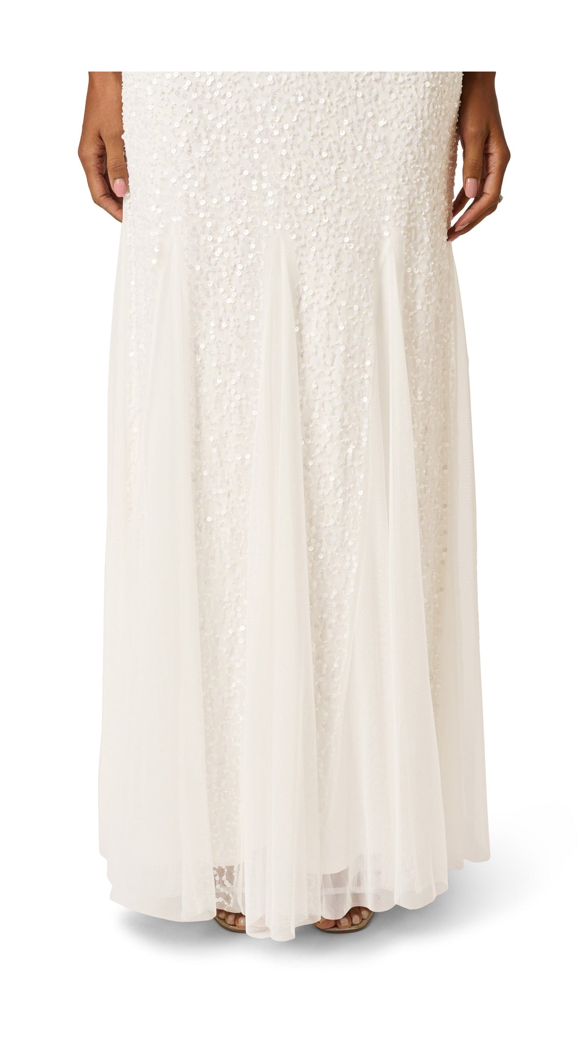 Adrianna Papell Beaded Godet Mermaid Gown 212746