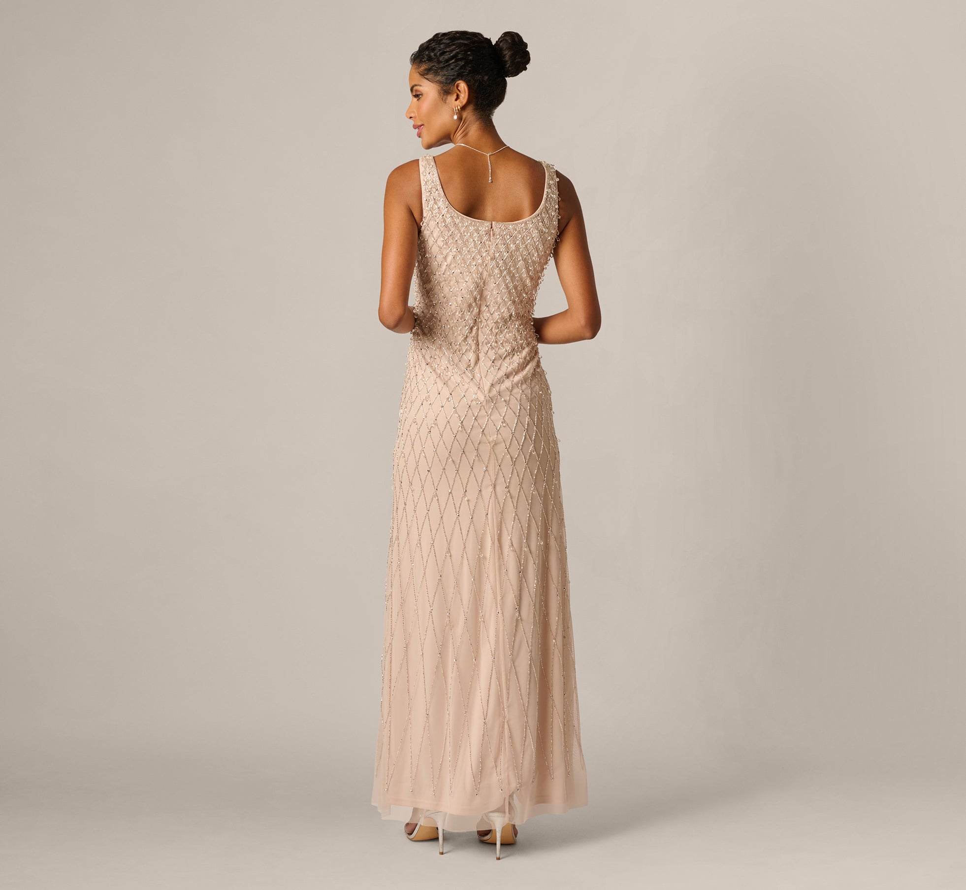 Scoop Floor-Length Sequin Formal Mermaid Adrianna Papell AP1E213105