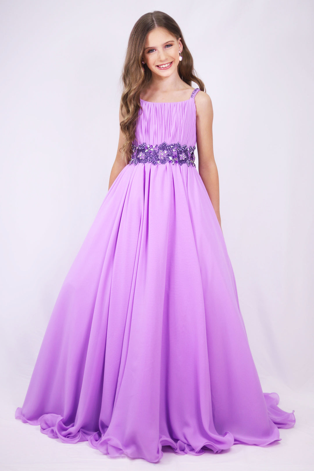 Square Floor-Length Chiffon Special Occasion A-Line Ava Presley 27721