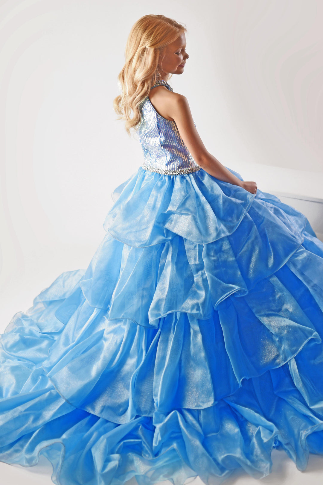 Halter Floor-Length Tulle Special Occasion Ball Gown Ava Presley 38021