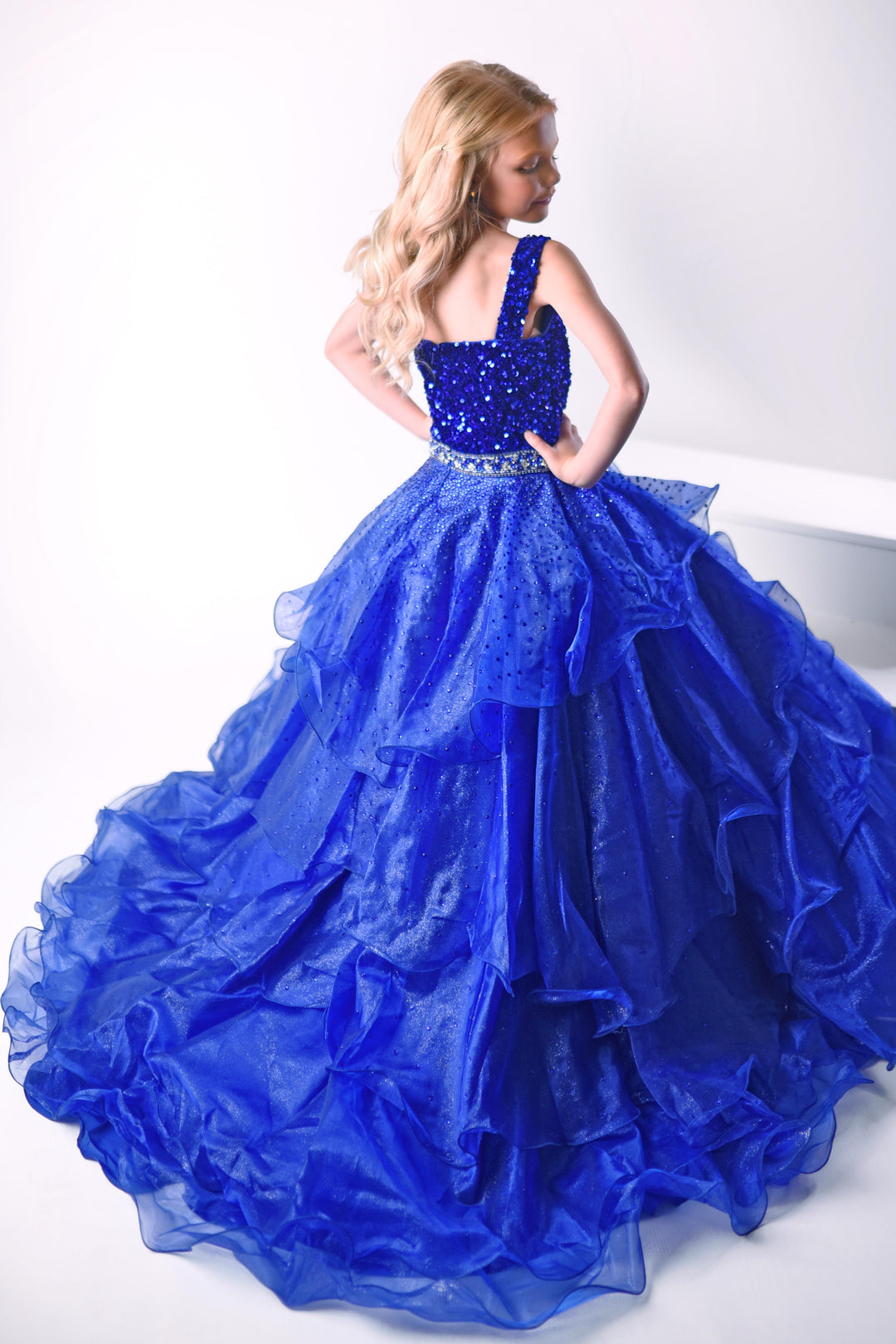 Square Floor-Length Tulle Prom Ball Gown Ava Presley 38033