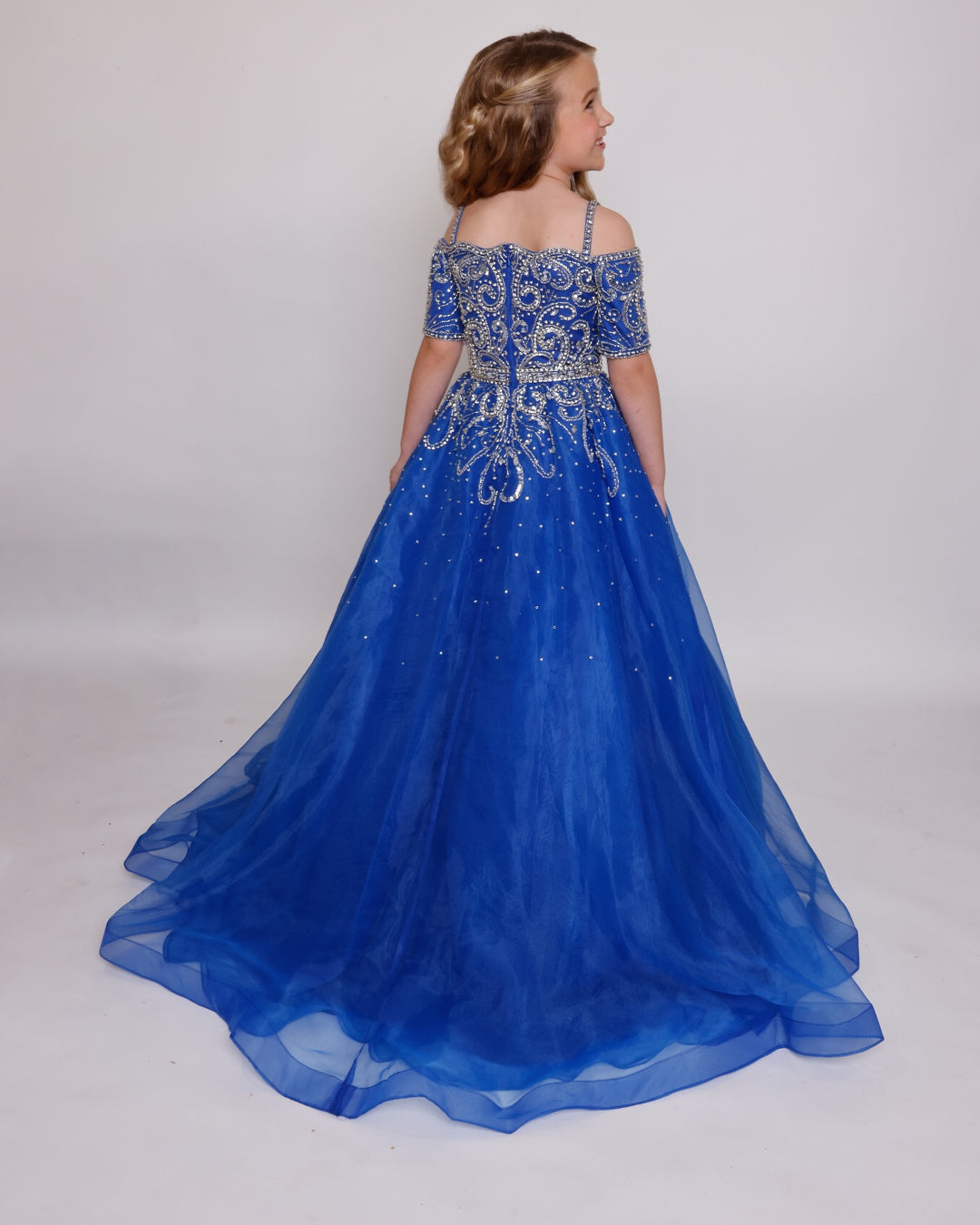 Illusion Floor-Length Tulle Special Occasion Ball Gown Ava Presley 38041