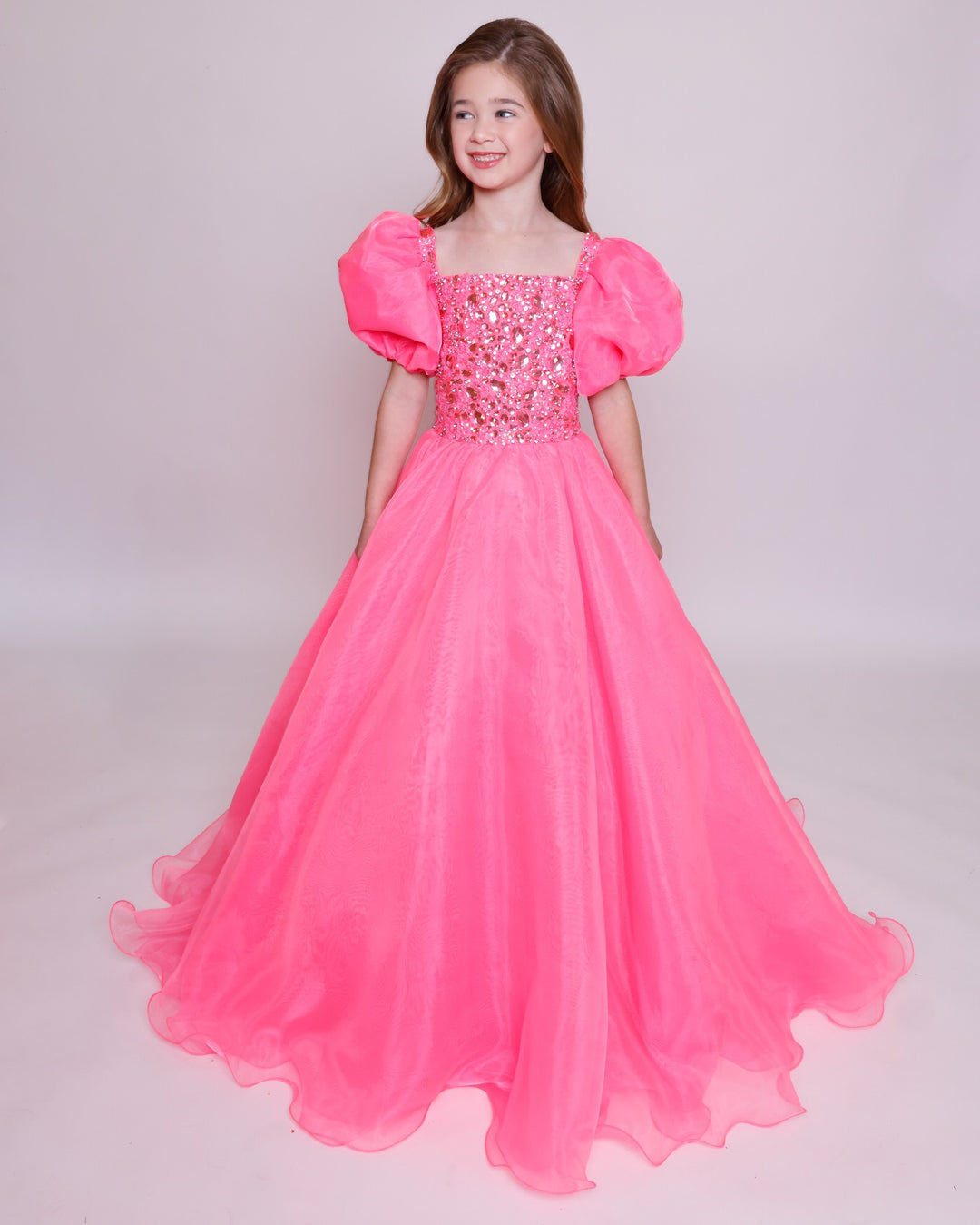 Square Floor-Length Tulle Special Occasion Ball Gown Ava Presley 39885
