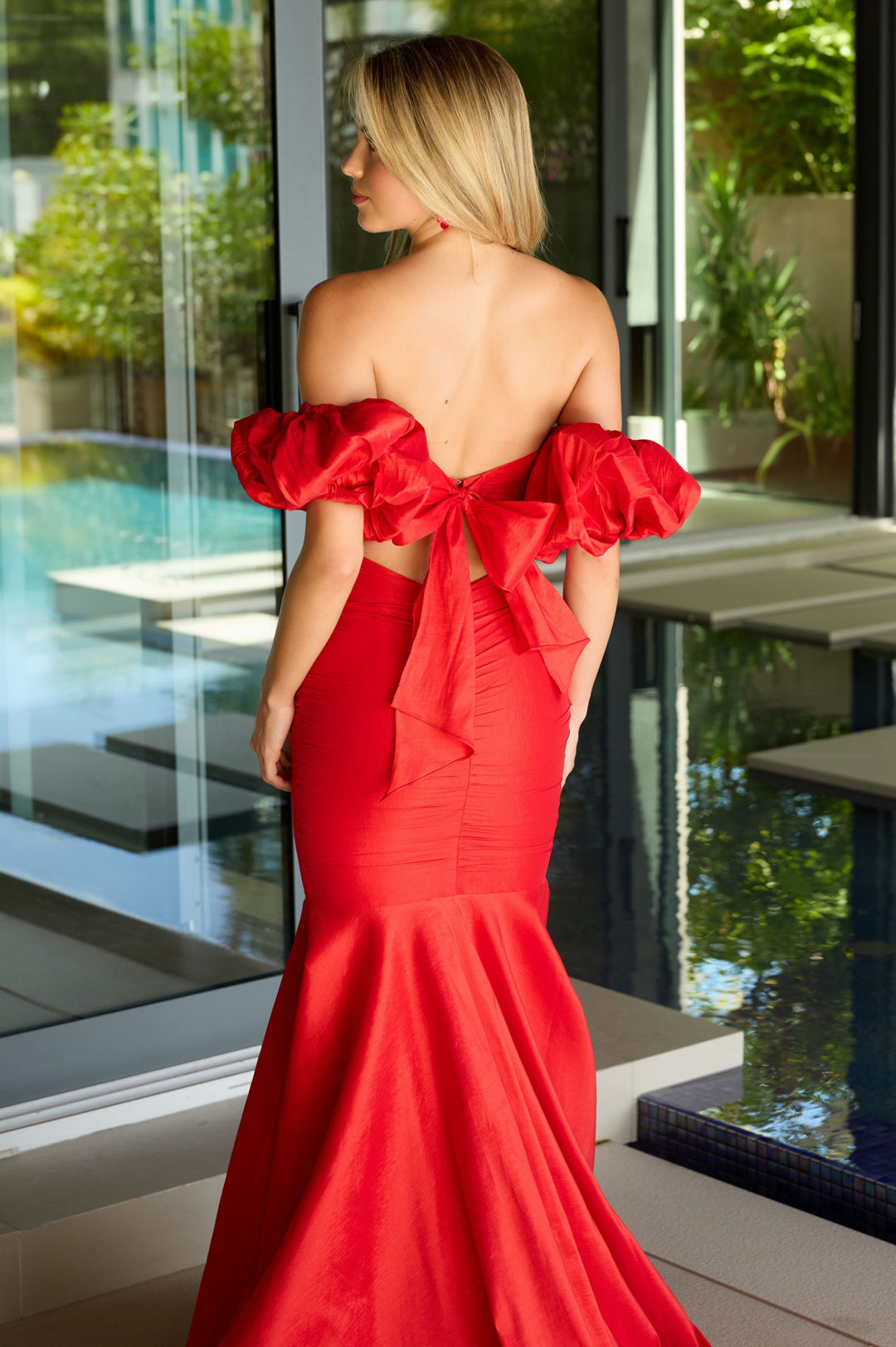 Prom Dresses Long Formal Mermaid Prom Evening Dress Red