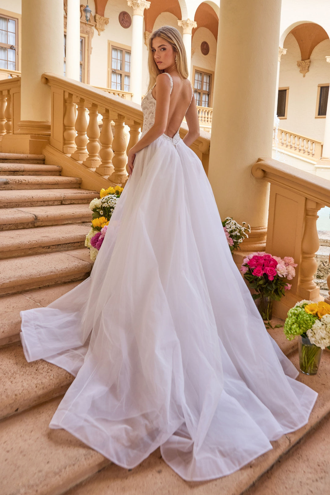 Wedding Dresses Mermaid Long Beaded Wedding Dress Ava Presley 47224 Ivory