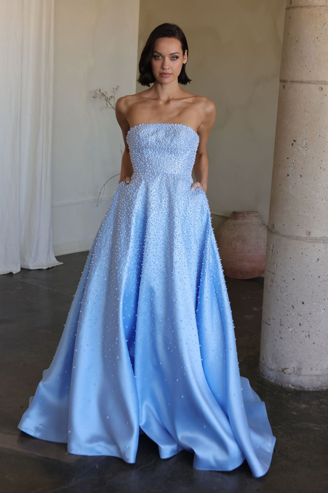 Prom Dresses Long Formal A Line Evening Prom Dress Ava Presley 42500 Powder Blue