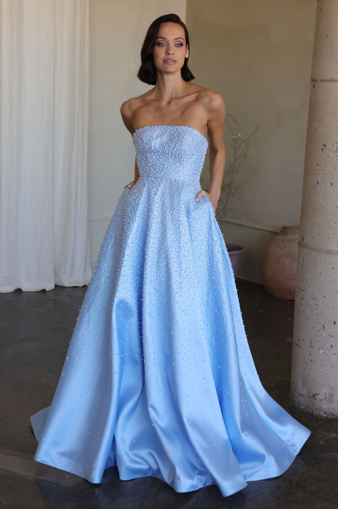 Prom Dresses Long Formal A Line Evening Prom Dress Ava Presley 42500 Powder Blue