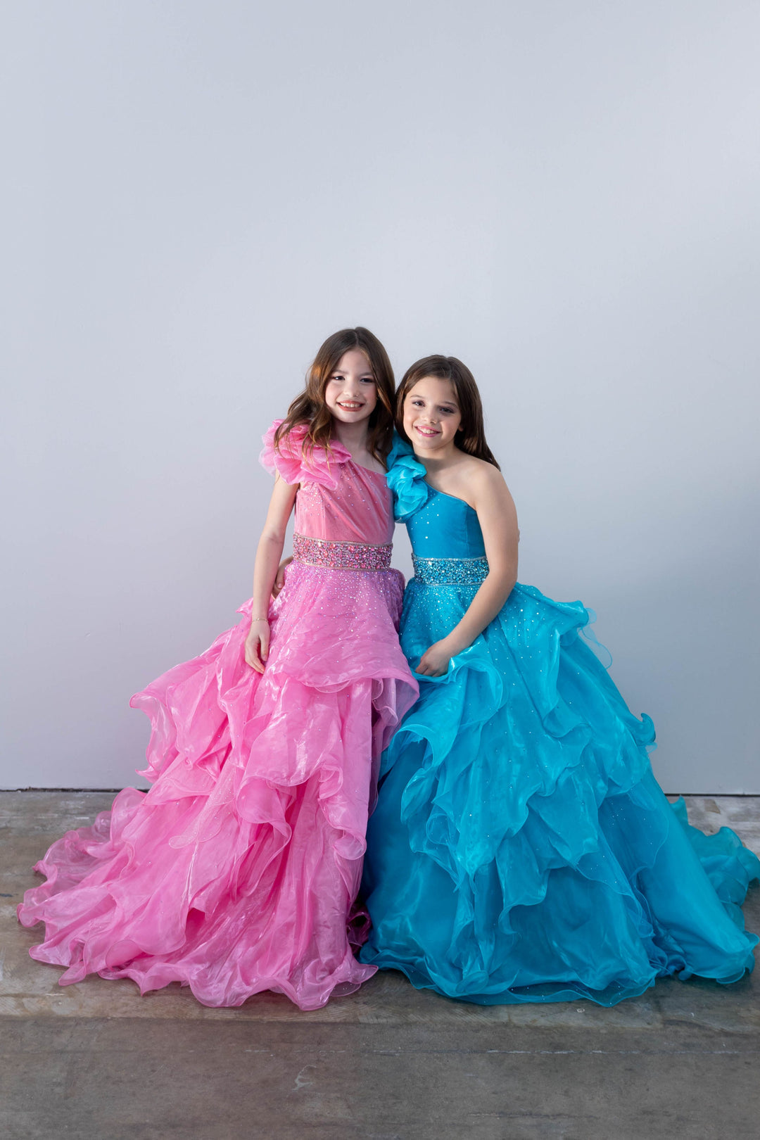 One-Shoulder Floor-Length Organza Special Occasion Ball Gown Ava Presley 26813