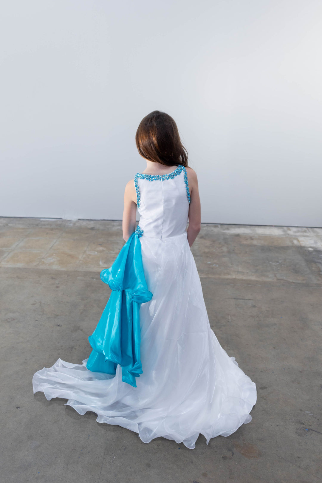 Jewel Floor-Length Organza Special Occasion A-Line Ava Presley 26823