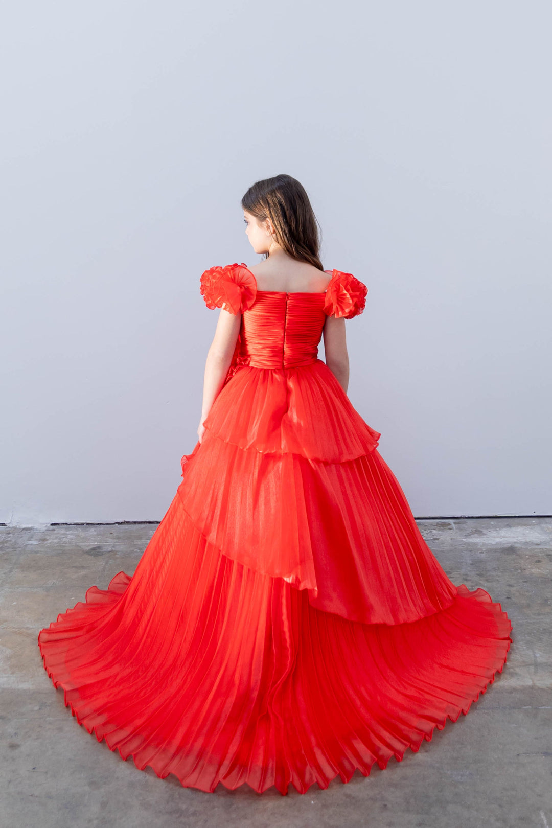 Off-the-Shoulder Floor-Length Tulle Ball Gown Ava Presley 26815