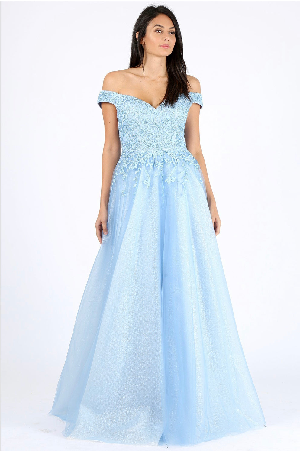 Prom Dresses Long A Line Formal Prom Dress Eureka Fashion 9191 Bahama Blue
