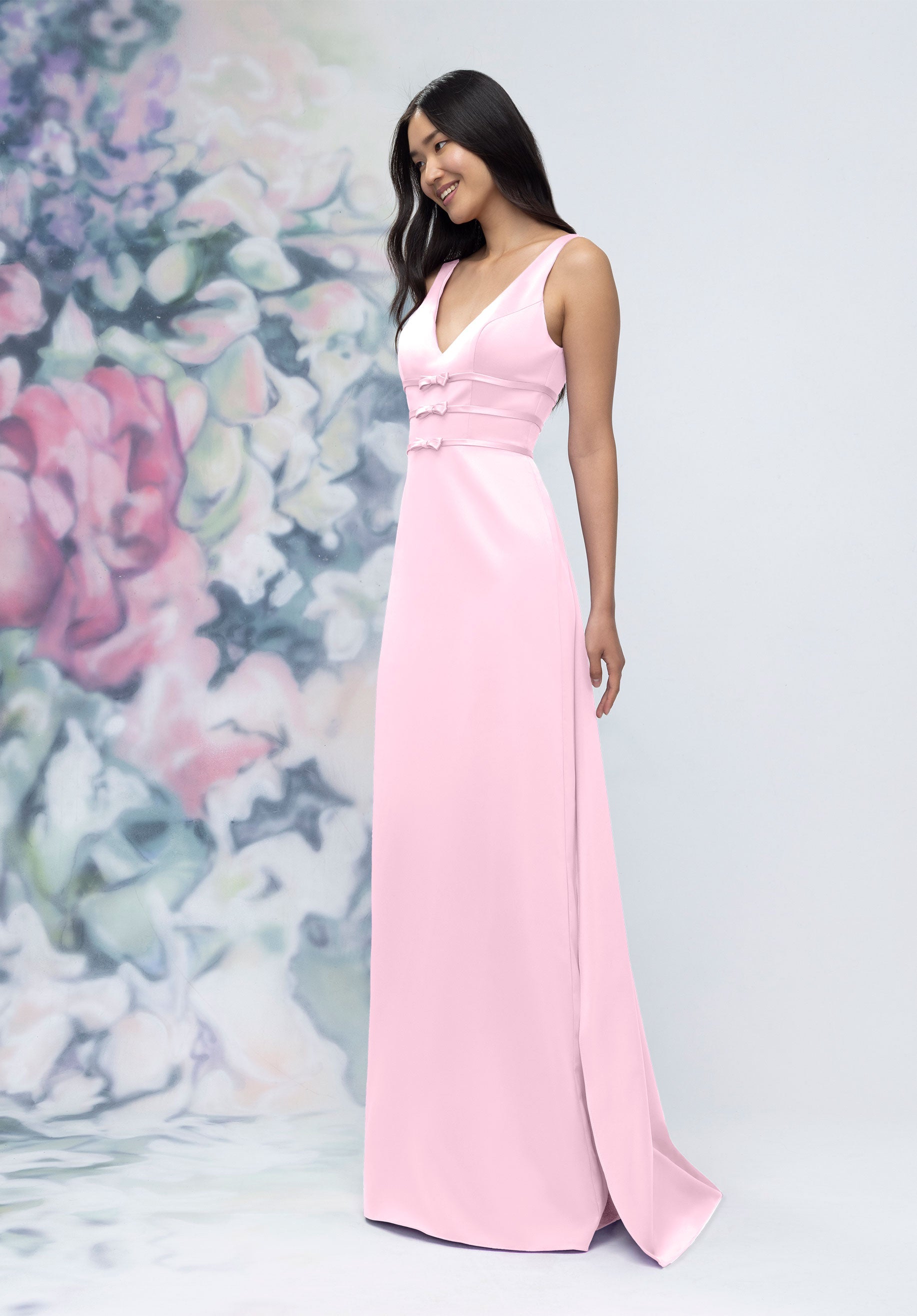 Formal Dresses Long Formal Slit Dress Blossom-Satin-3030013-Train