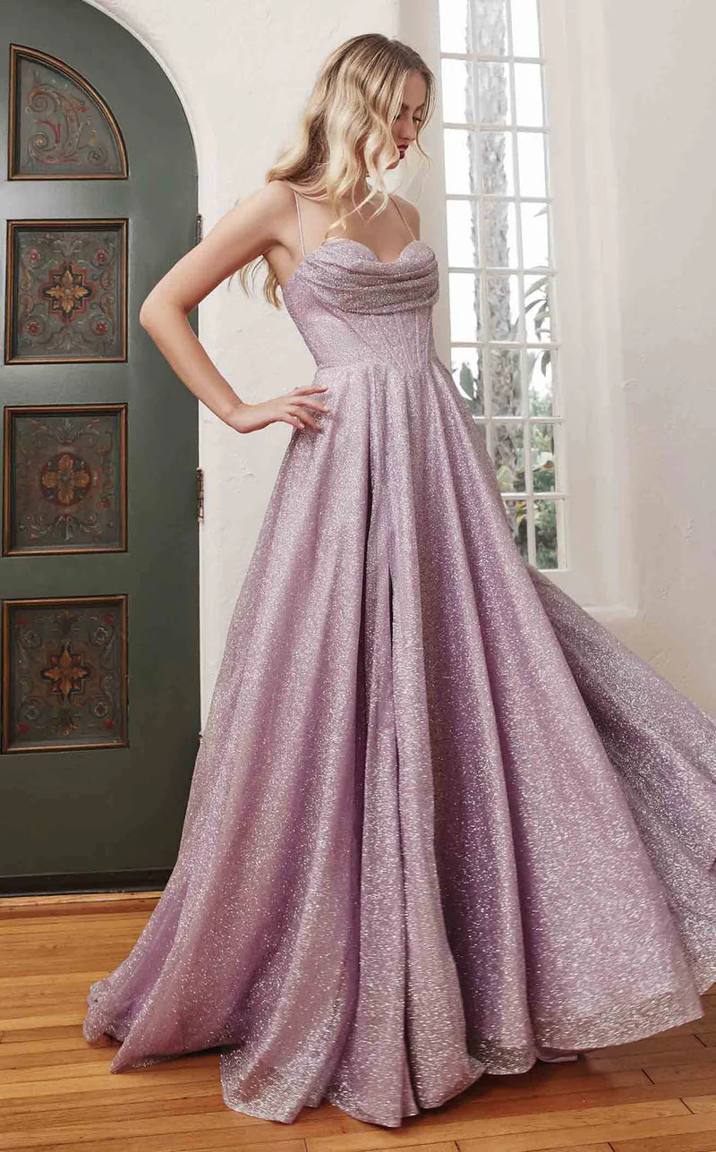 Prom Dresses Sparkling Long Evening Prom Gown Lavender