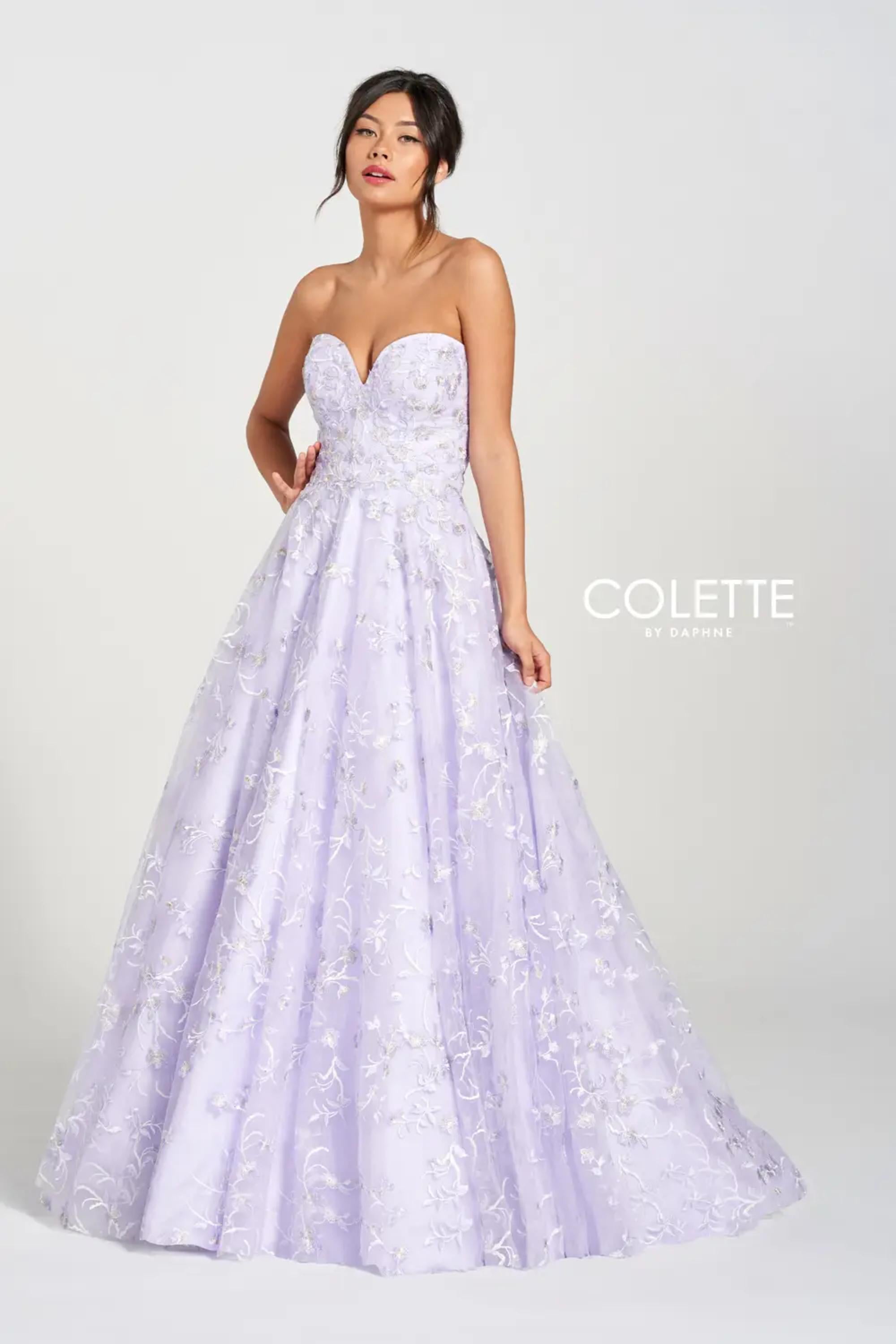 Violet Colette CL12211 Beaded Long Formal Cut Out Back Prom Dress
