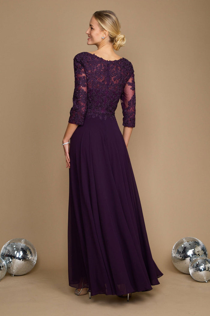 Formal Dresses Long Formal Mother of the Bride Dress Eggplant