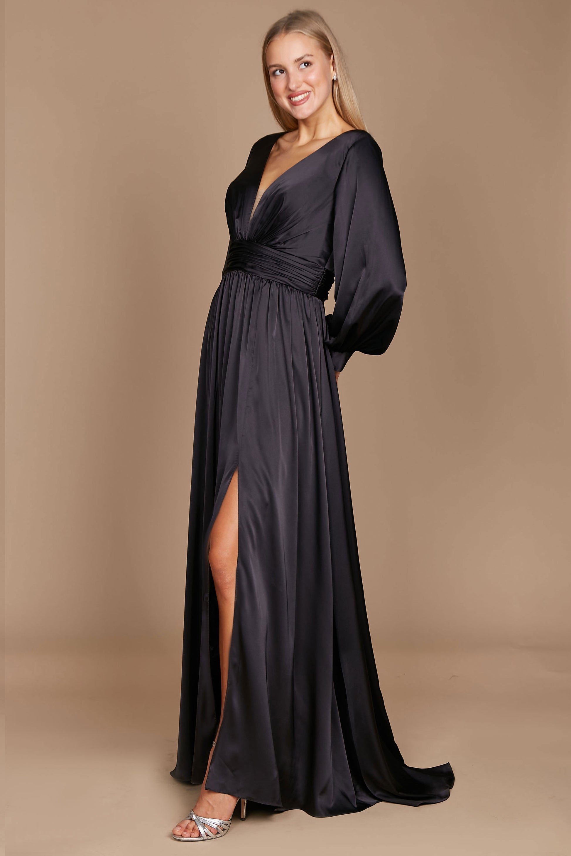 Long Sleeve Formal Evening Party Dress