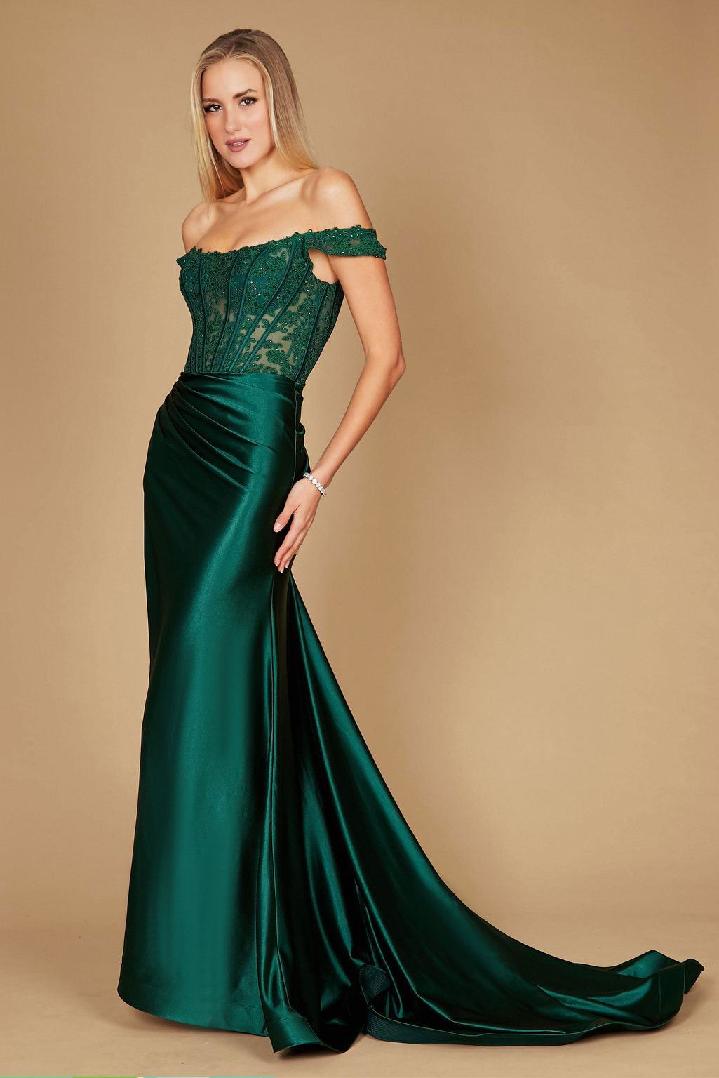 Long Corset Mermaid Prom Formal Dress