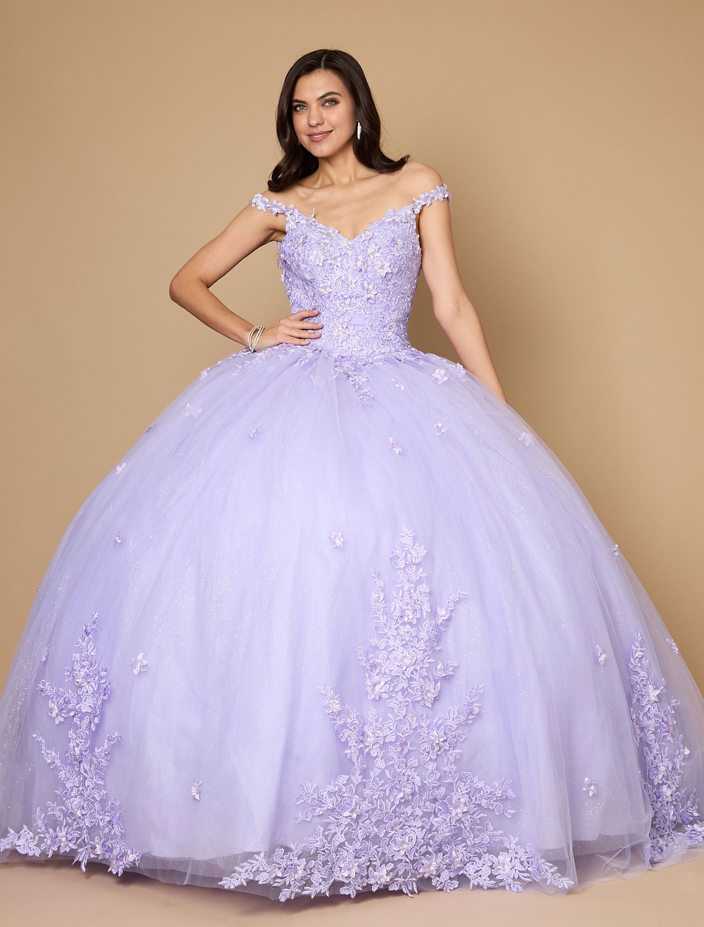 Quinceniera Dresses Long Sweet 16 Quinceanera Ball Gown Lilac