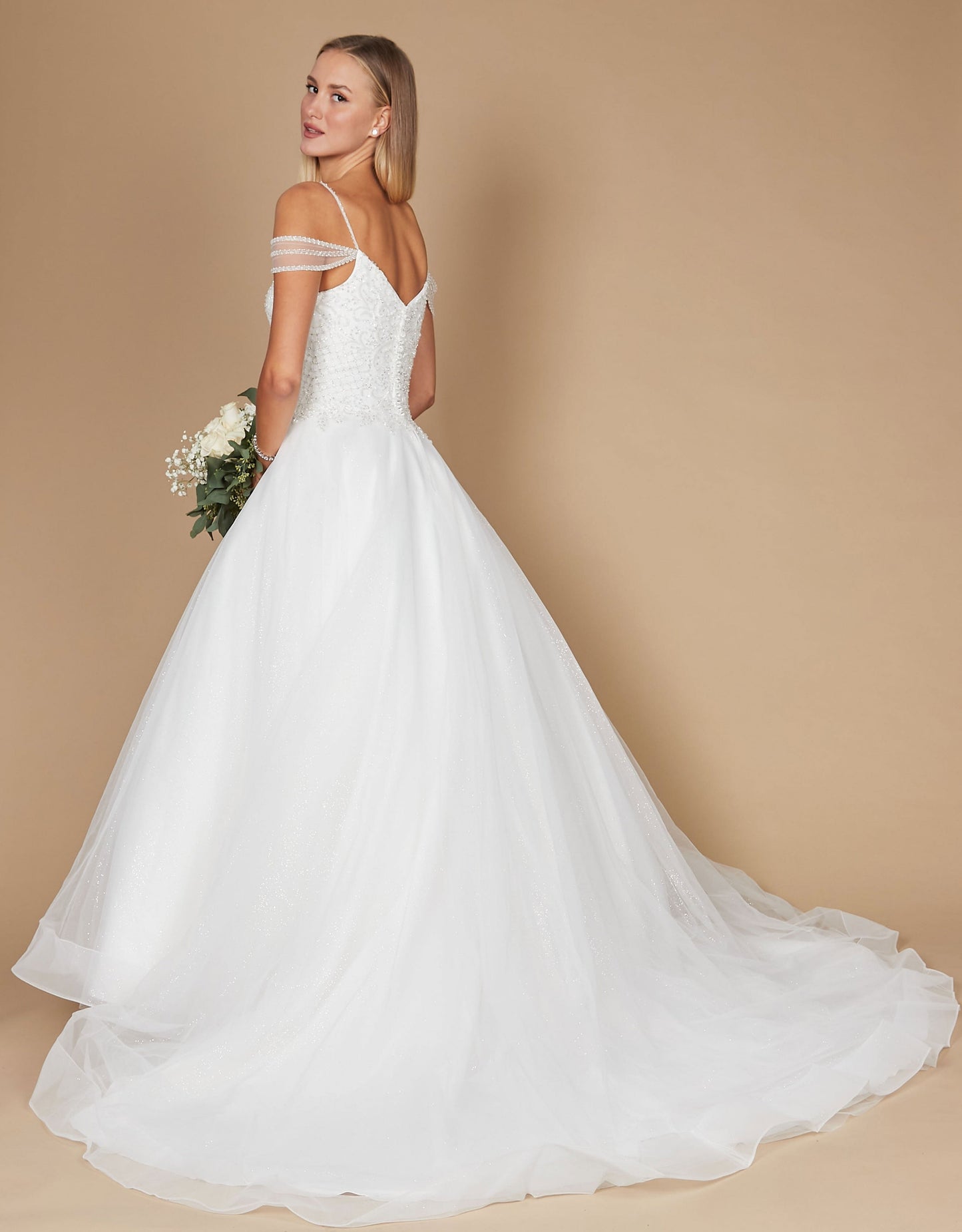 Wedding Dresses Plus Size Long Off Shoulder Wedding Gown White