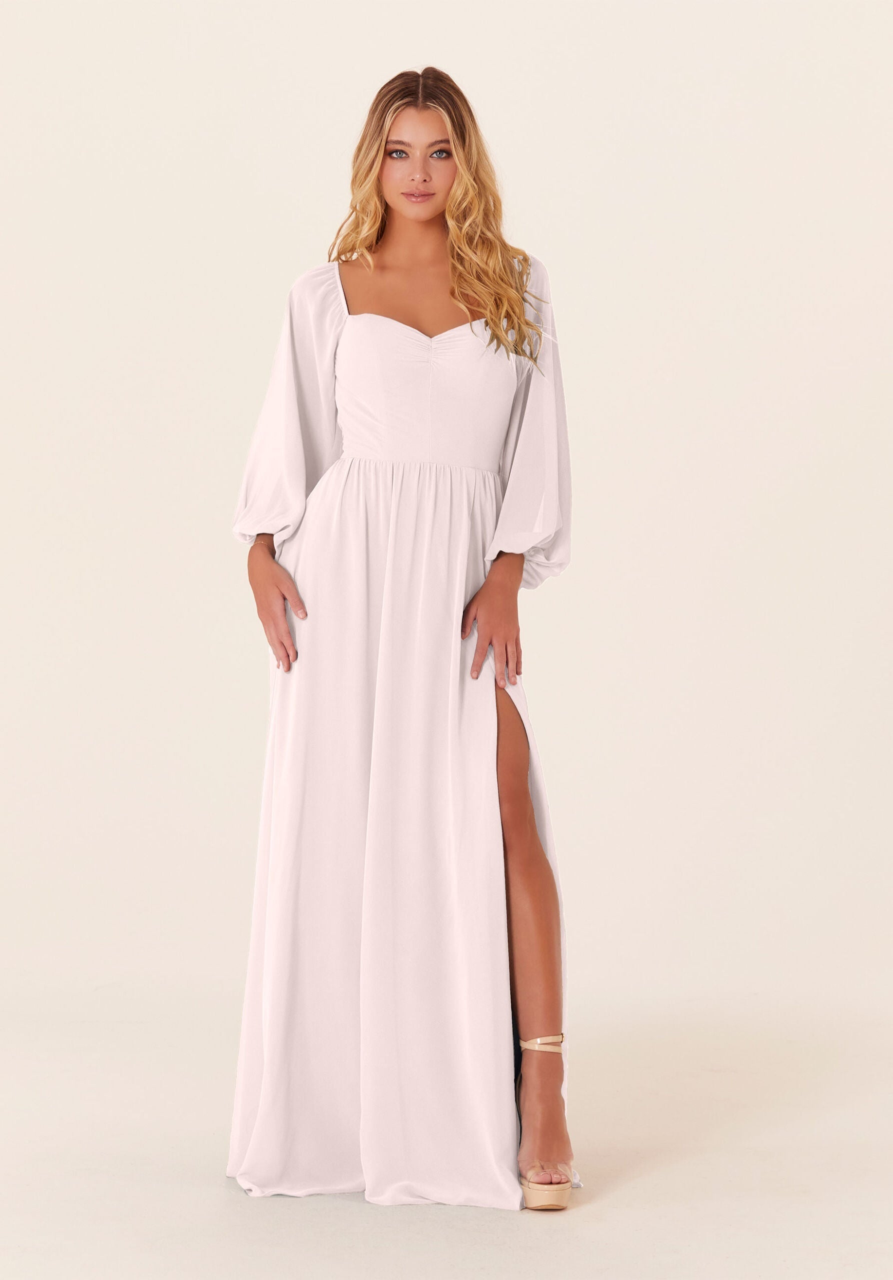 Mother of the Bride Dresses Long Formal A Line Mother of the Bride Dress Dew Drop-Chiffon-21830-Pleated