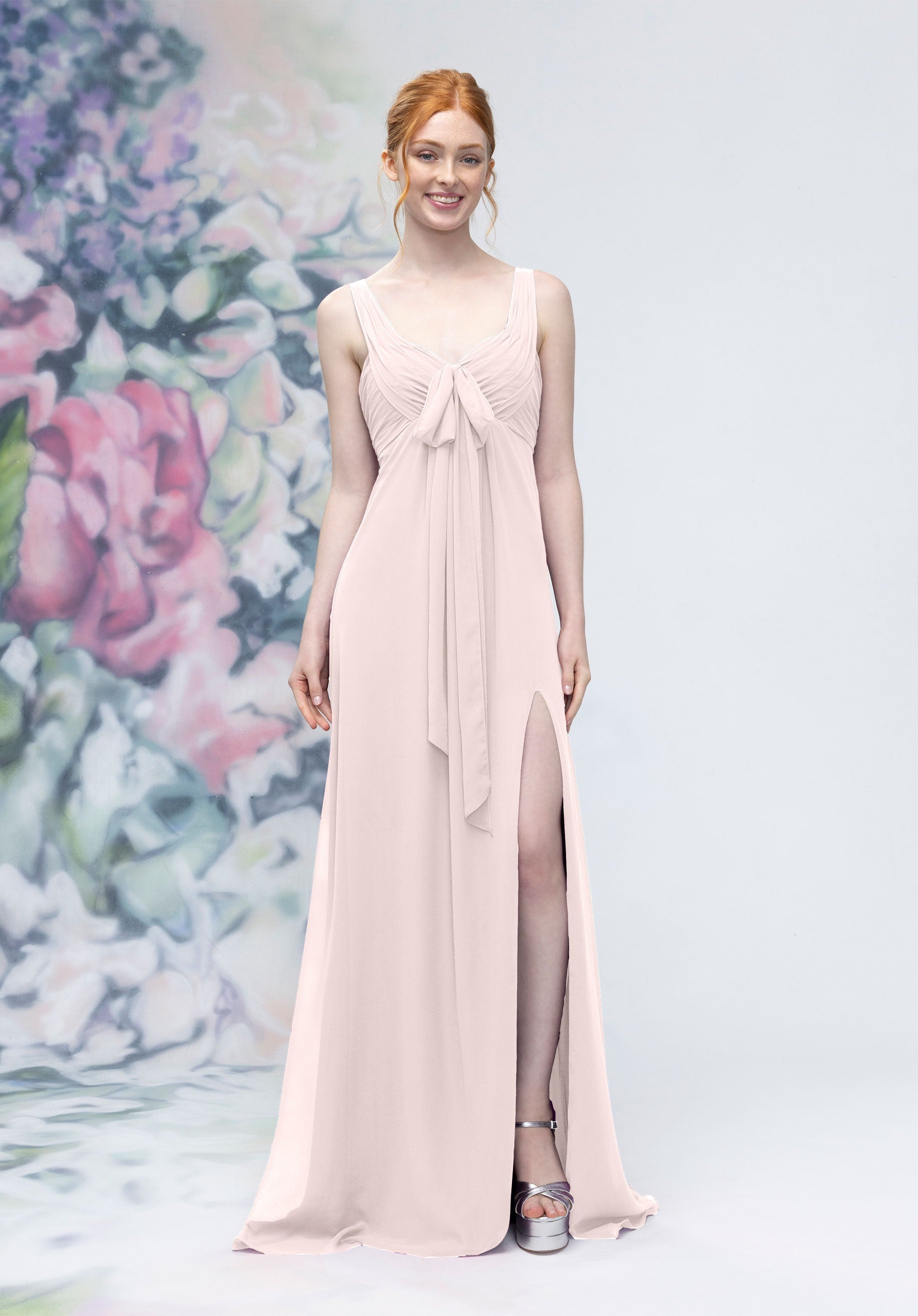 Formal Dresses Formal Slit Long A Line Dress Dew Drop-Chiffon-3030009-Pleated