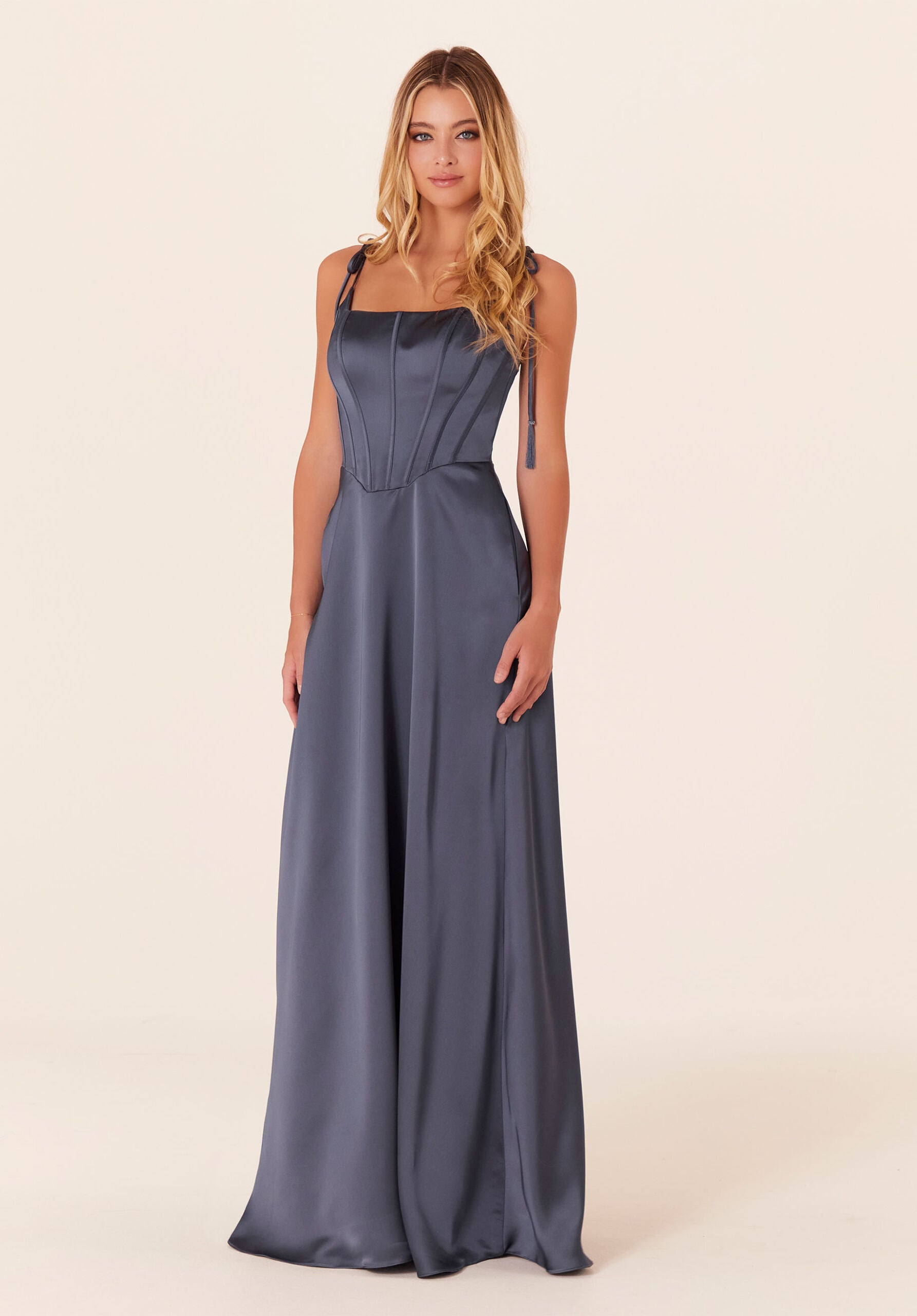 Formal Dresses Long Formal A Line Corset Dress Dusk-Satin-21822-Corset