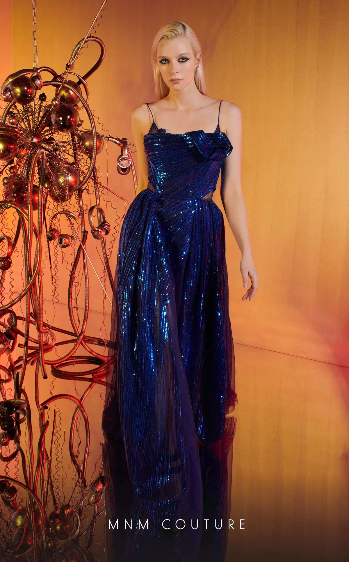 Prom Dresses Long Formal Prom A Line Dress MNM Couture E0049 Royal Blue